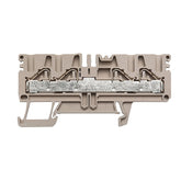 Weidmuller Feed-through terminal, d/beige, 38 x 78.5 x 5.1mm